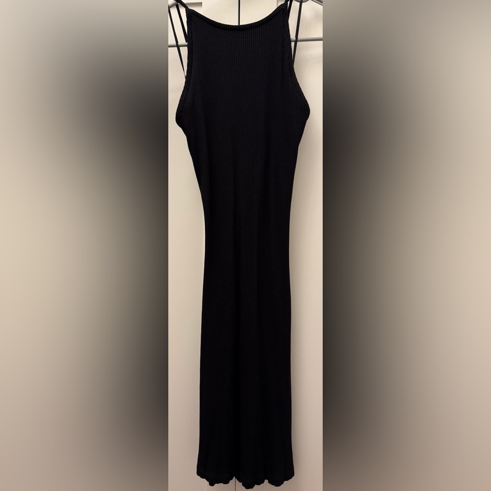 H&M Black Ribbed Dress